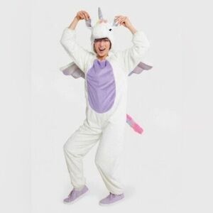 NWOT HYDE & EEK Unicorn One Piece Pegasus Jumpsuit Pajamas Cosplay Costume